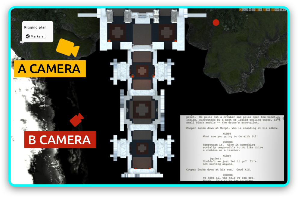 SpaceDraft for virtual production